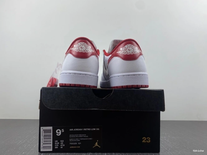 Reps TBK Red Jordan 705329-101 Retro Varsity White Low 1 0721